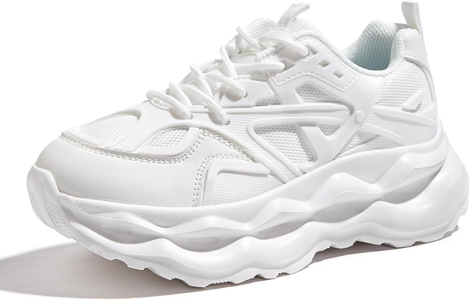 LUCKY STEP Women's Chunky Sneakers - Sparkly Bling Design