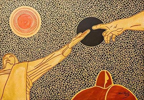 Cristo Redentor (2013) de Sérgio Piancó - 30x43 - Tela Canvas Par...