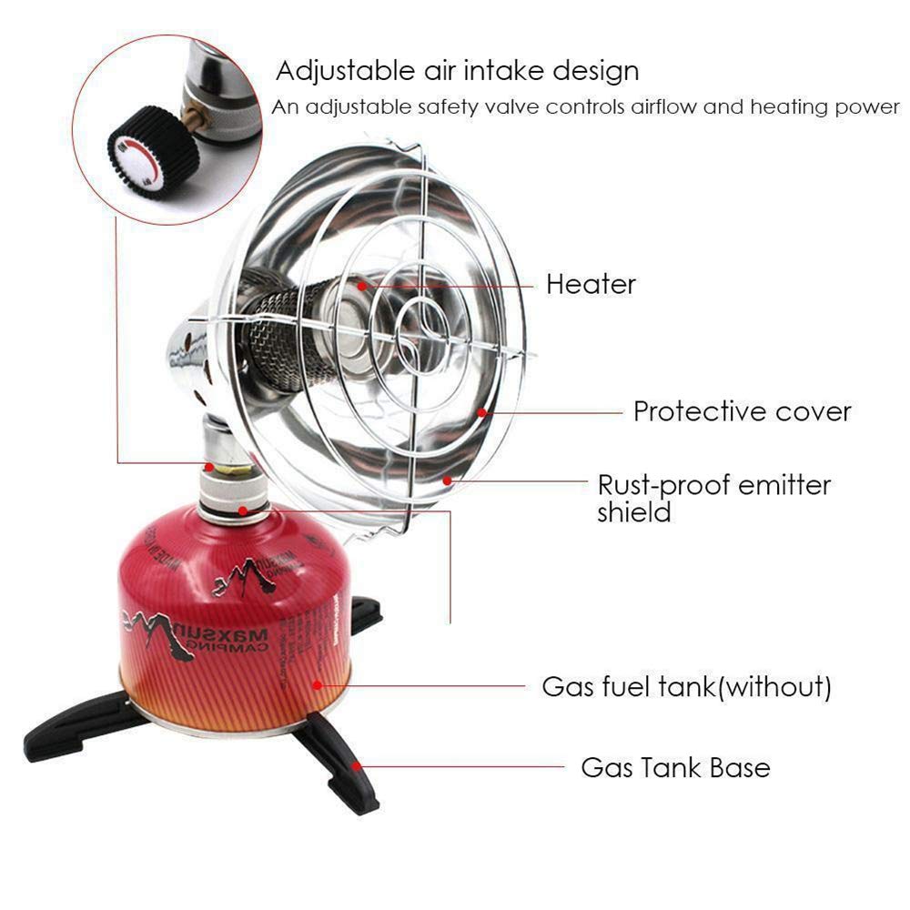 2PCS Portable Gas Heater Outdoor Warmer Propane Butane Tent Heater