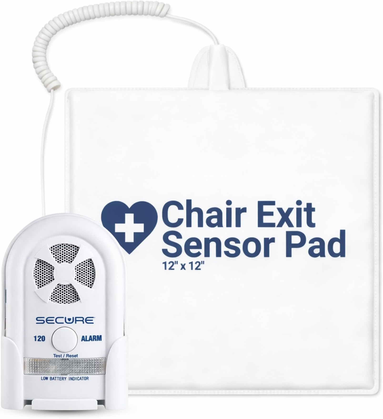 45CSET-5 Chair Exit Alarm For Fall Prevention amd Wandering Management - Caregiver Alert Aid for Bedroom - Adjustable Volume / Tone and Auto-Reset