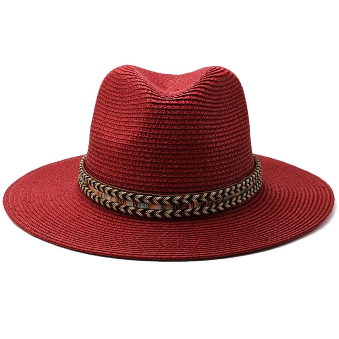 Cappelli Panama in paglia morbida da uomo e da donna, cappello a tesa larga, per sombrero, spiaggia, trilby, viaggi all'aperto