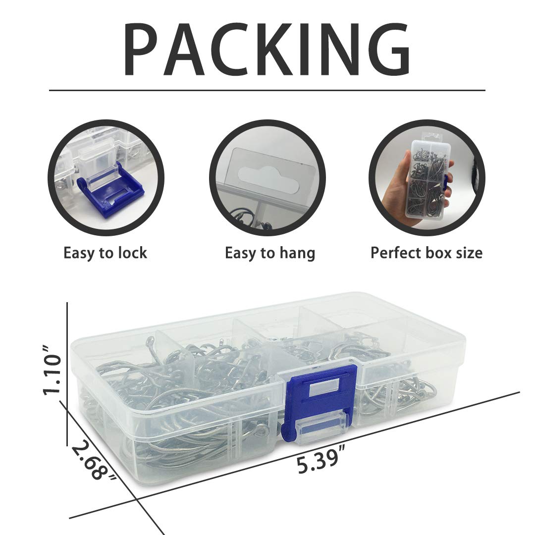 50-Pack Octopus Fishing Hooks - Stainless Steel Suicide Bait Hooks For Saltwater & Freshwater Fishing