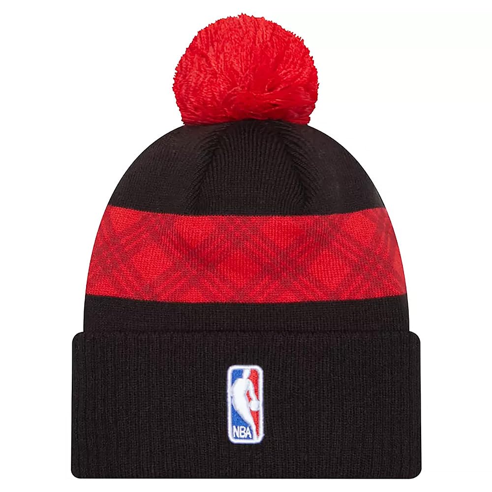 New Era Portland Trail Blazers 2023-2024 City Edition Knit Cuff Pom Beanie Hat Black