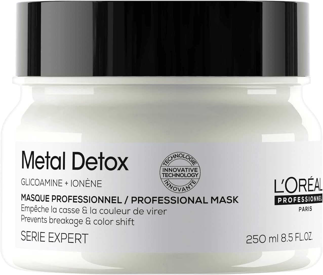 L’Oreal Professionnel Metal Detox Hair Mask - Sulfate-Free Deep Conditioner & Treatment For Dry or Damaged & All Hair Types, Prolongs Hair Color, Prevents Damage & Adds Softness