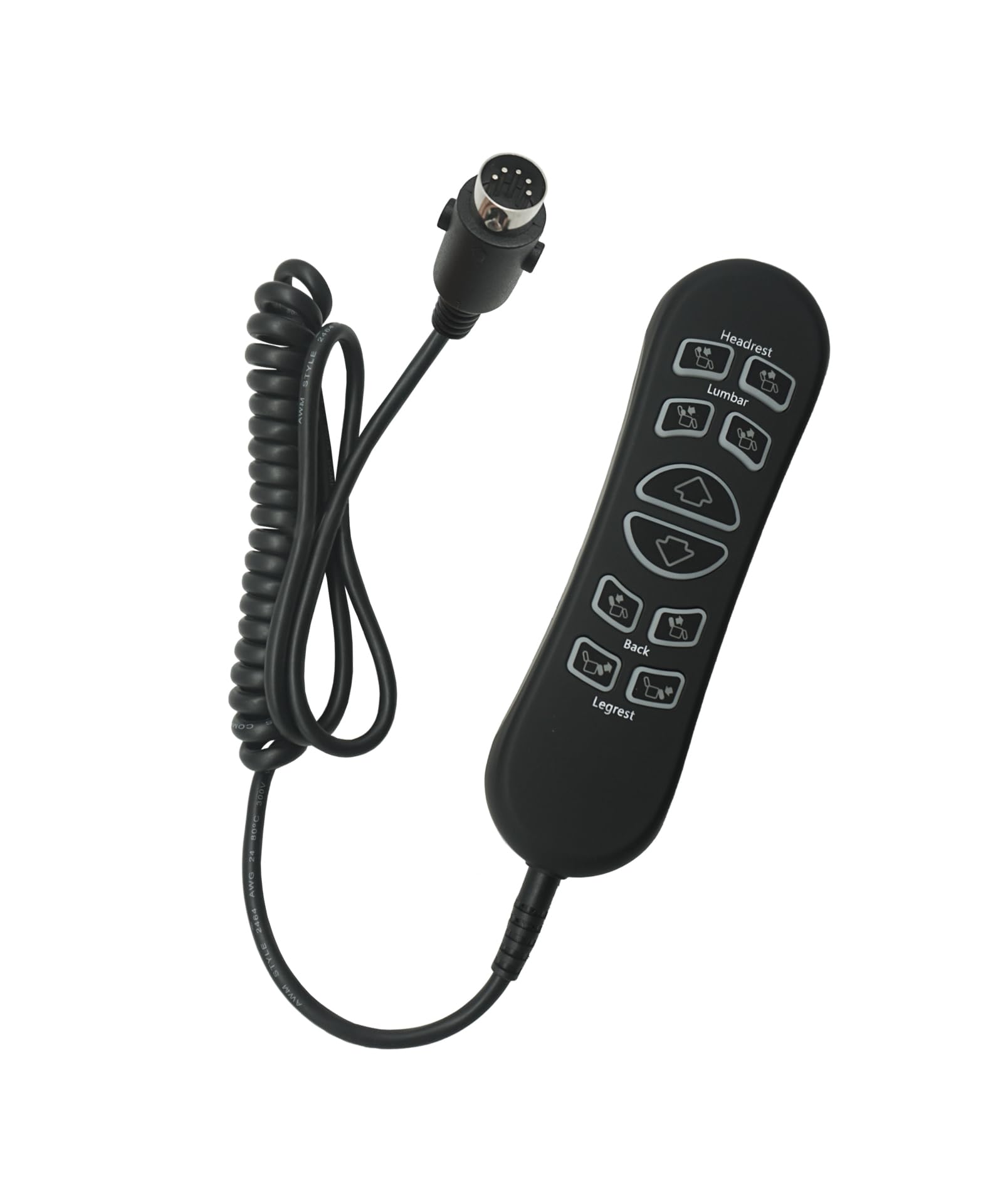 10 Button 5 Pin Lift Chair Remote Replacement with USB Port