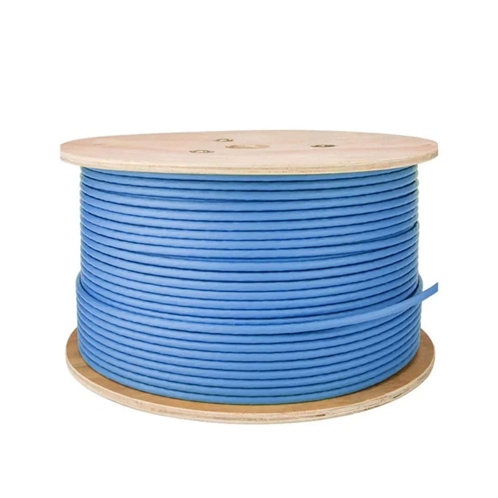 Câble Ethernet Lan Cat 6A Installation RJ45 S/FTP Double blindage cuivre massif 23AWG 0.57mm LSZH 10G fil réseau Internet bleu (Size : 30M)