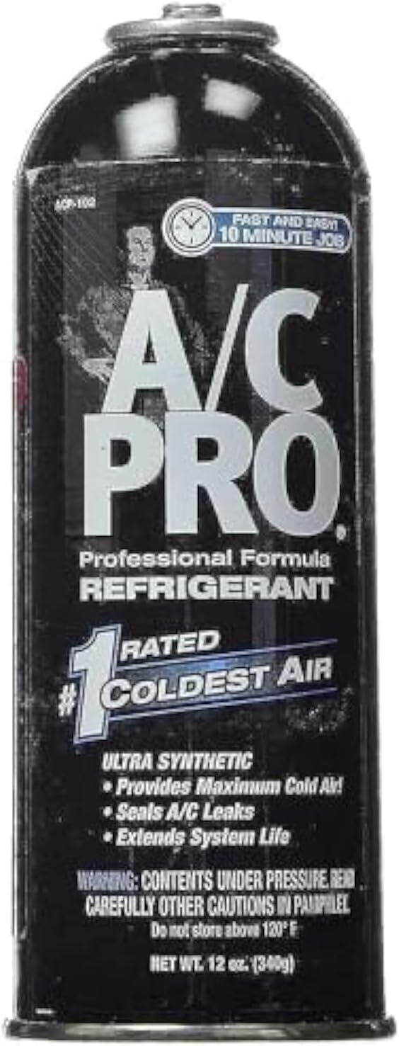 A/C PRO (ACP-102) PRO Professional Formula R-134a Ultra Synthetic Air Conditioning Refrigerant Refill - 12 oz. by Interdynamics
