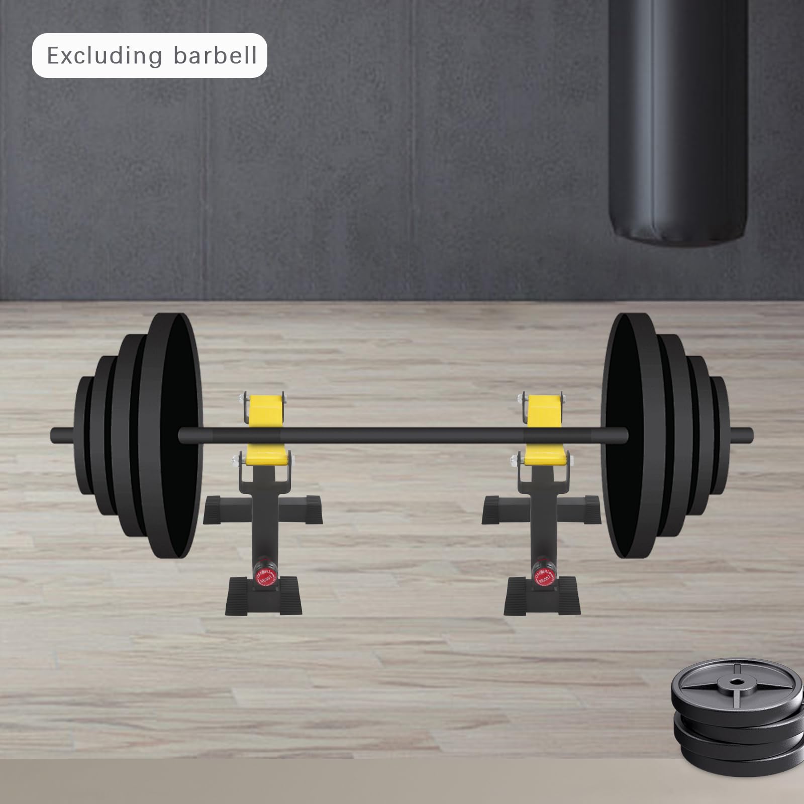 2 supporti professionali per bilanciere, supporto per bilancieri con cintura buffer, supporto per sollevamento pesi, portata 300 kg, 30-40 cm, telaio per sollevamento pesi, per palestre