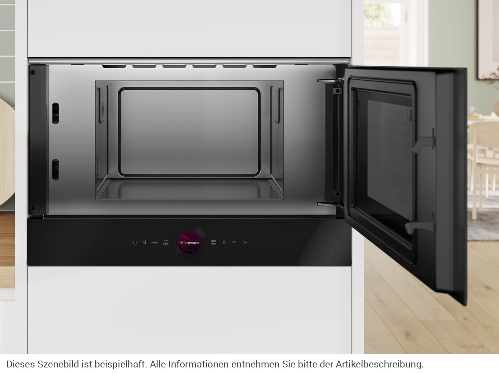 Bosch BFR7221B1 kuchenka mikrofalowa do zabudowy czarna