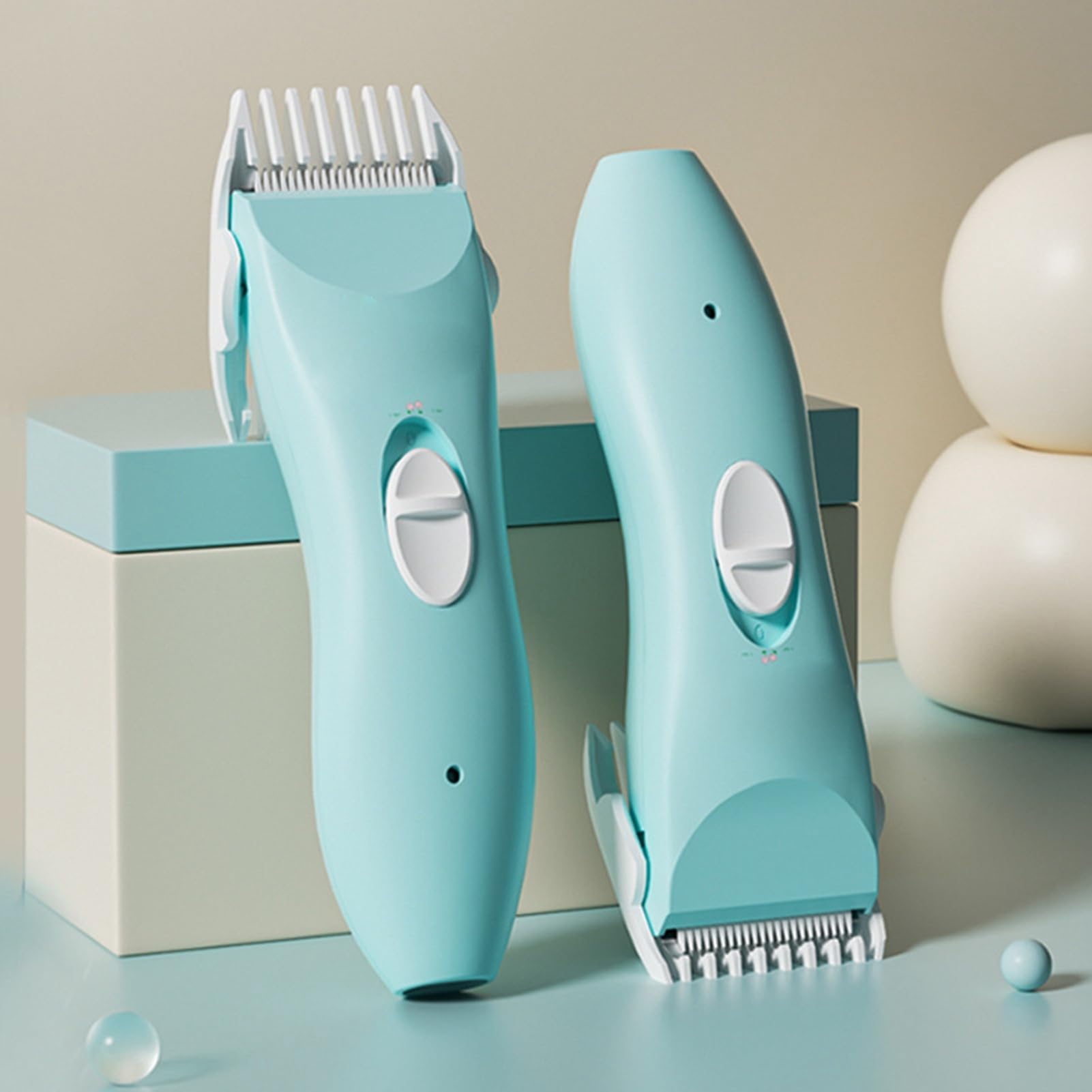 Syrisora Baby Hair Clipper Set, Ultra Quiet Electric Hair Cutter for Infant Newborn Toddler Boys Girls