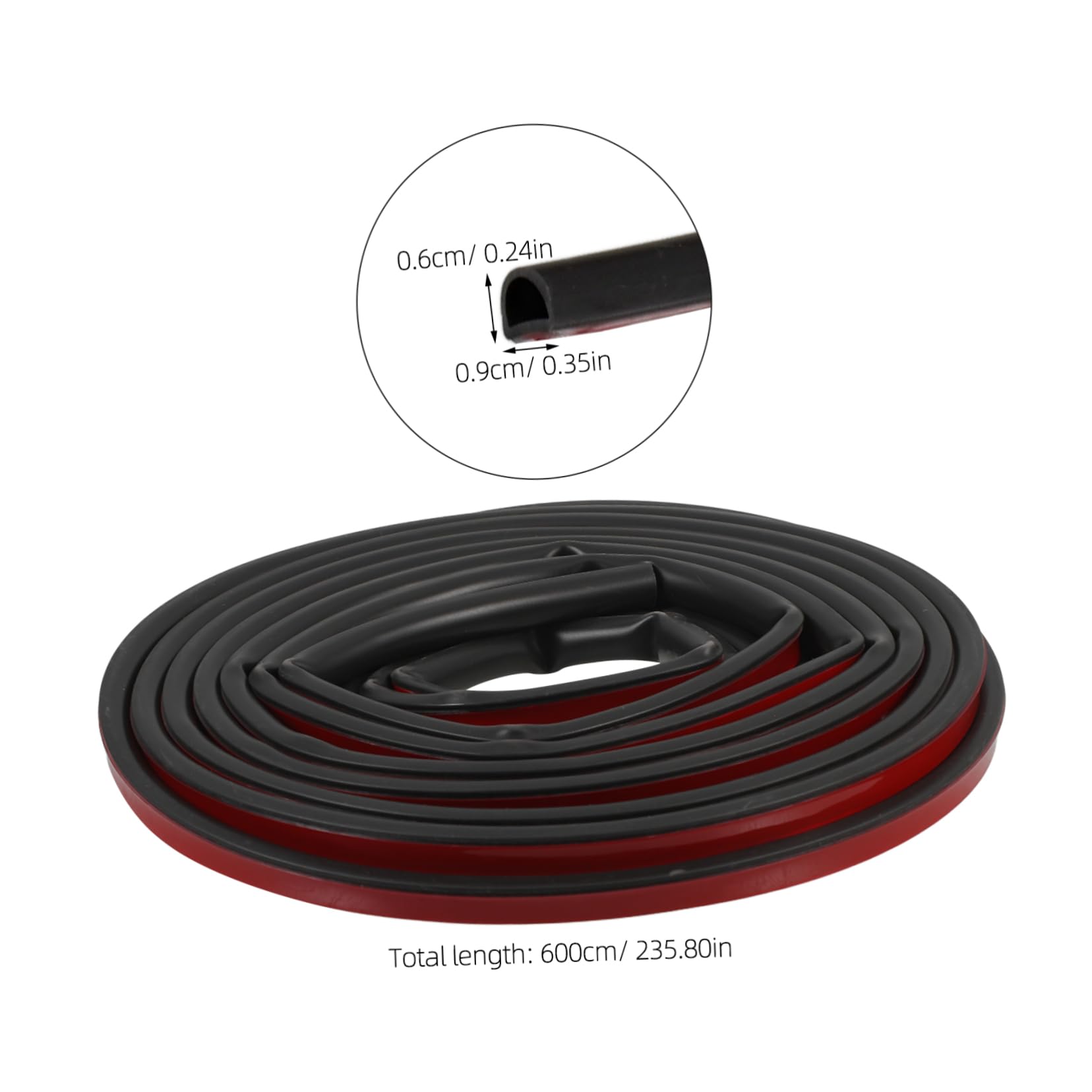 balacoo Door Seal Strip for Windows and Doors Self-Adhesive Weather Stripping Soundproof and Windproof Durable Silicone Material Easy Installation for Improved Insulation