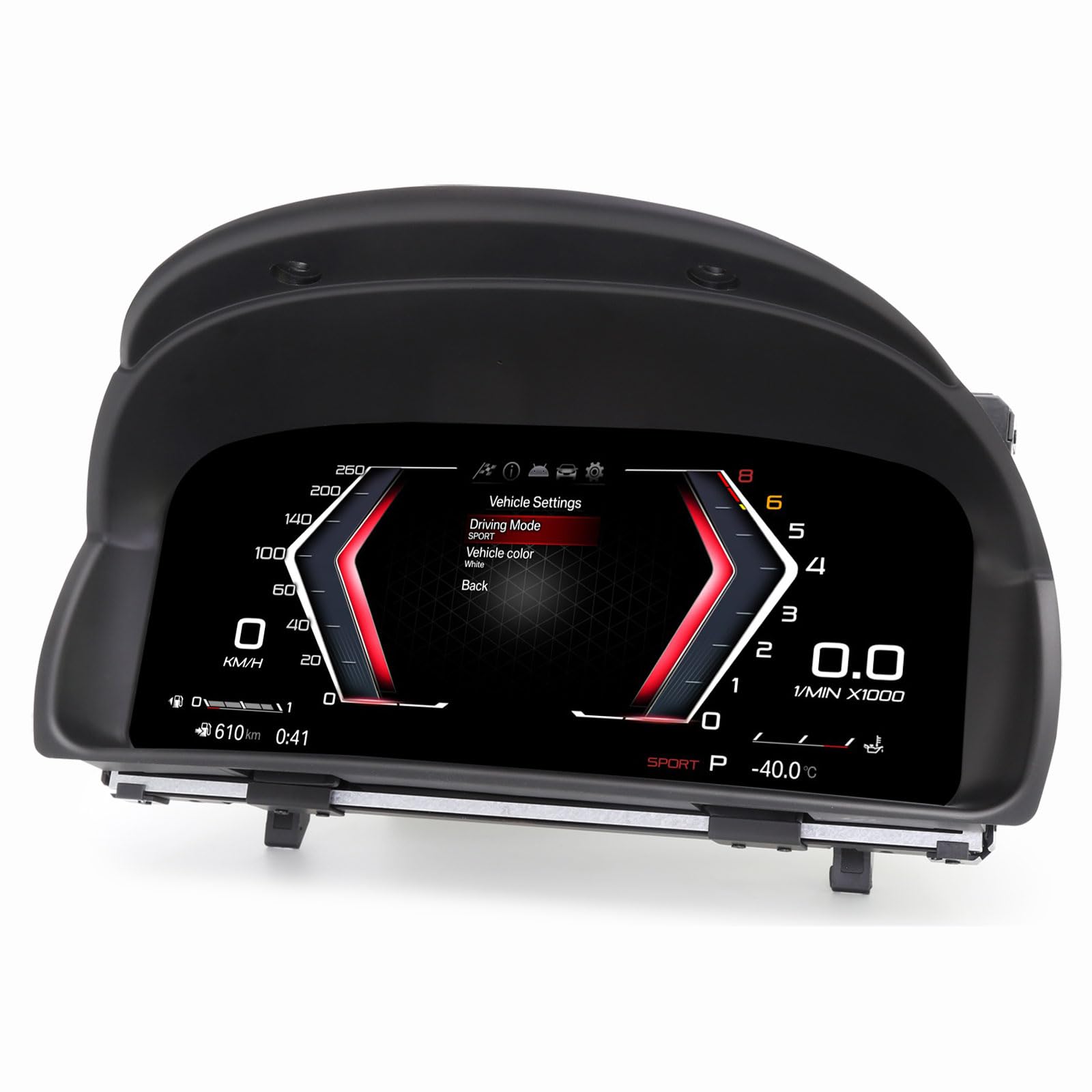 Quadro Strumenti Digitale LCD 10 Pollici per BMW X1 E84 2006-2015 Sistema CCC&CIC Tachimetro Display Cruscotto 4-Core 7 Temi UI Comandi al Volante 1920x720P Display Digitale Schermo HD