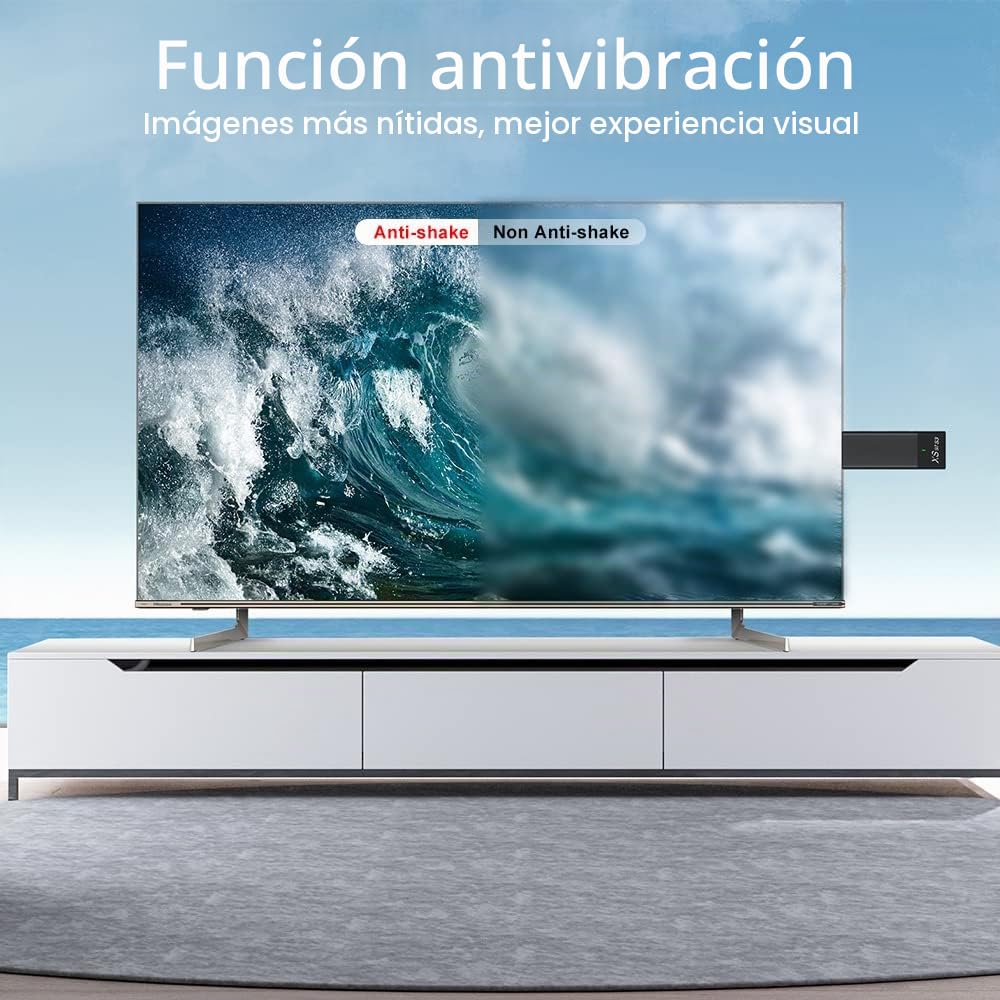 Reproductor multimedia de streaming, TV STI para Android 10.0 Smart TV Box Streaming Media Player Streaming STI Soporte 4K HDR con control remoto (1 GB RAM + 8GB ROM)