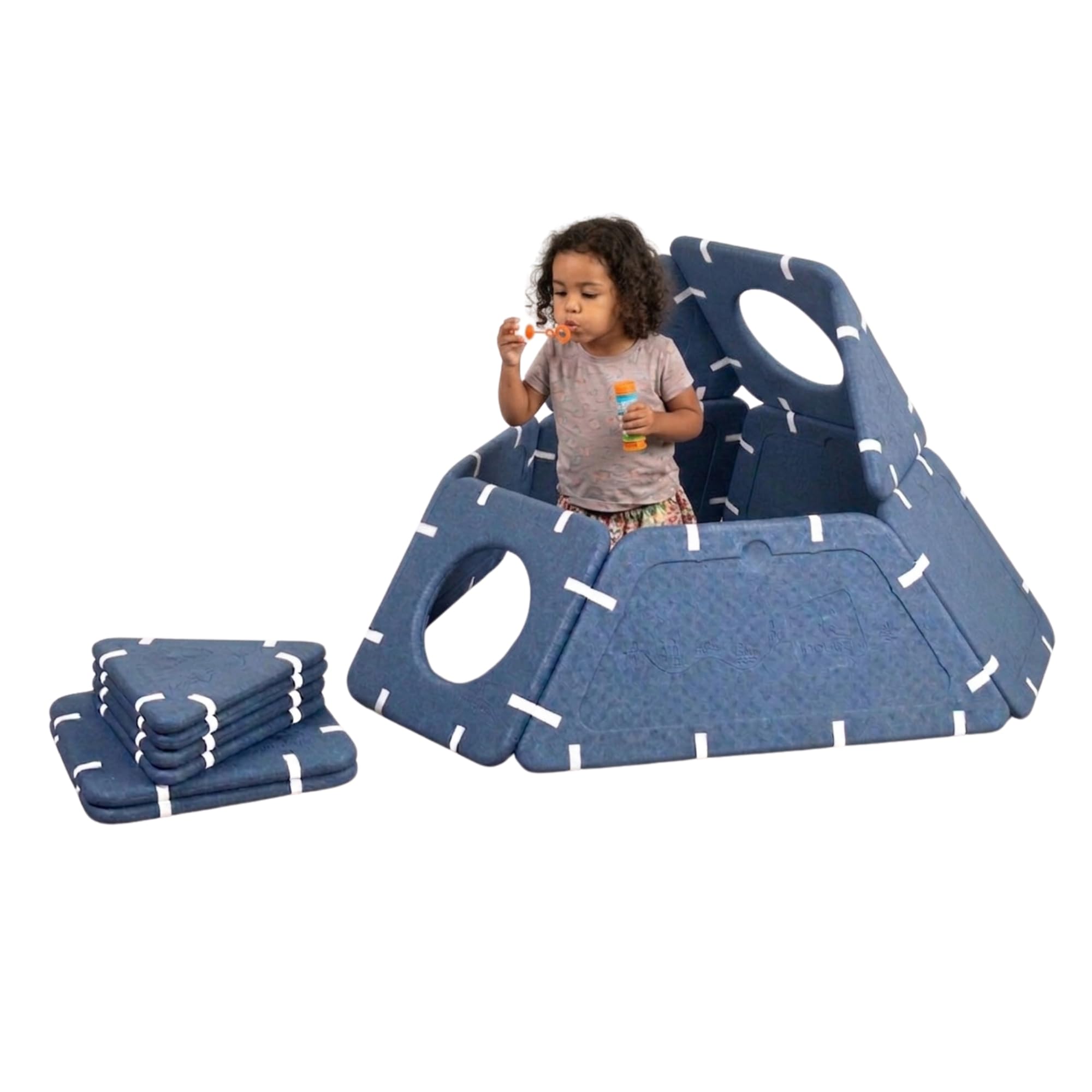 Extra 10 - Jeu de Construction Magnétique - Modules Géants, Légers et Aimantés - Assemblage, Inventivité & Exploration - De 0 à 10 Ans - Fabriqué en France - 10 Modules