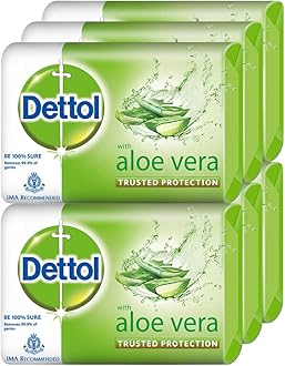 Dettol Soap - 100 g (Pack of 6, Aloe Vera)