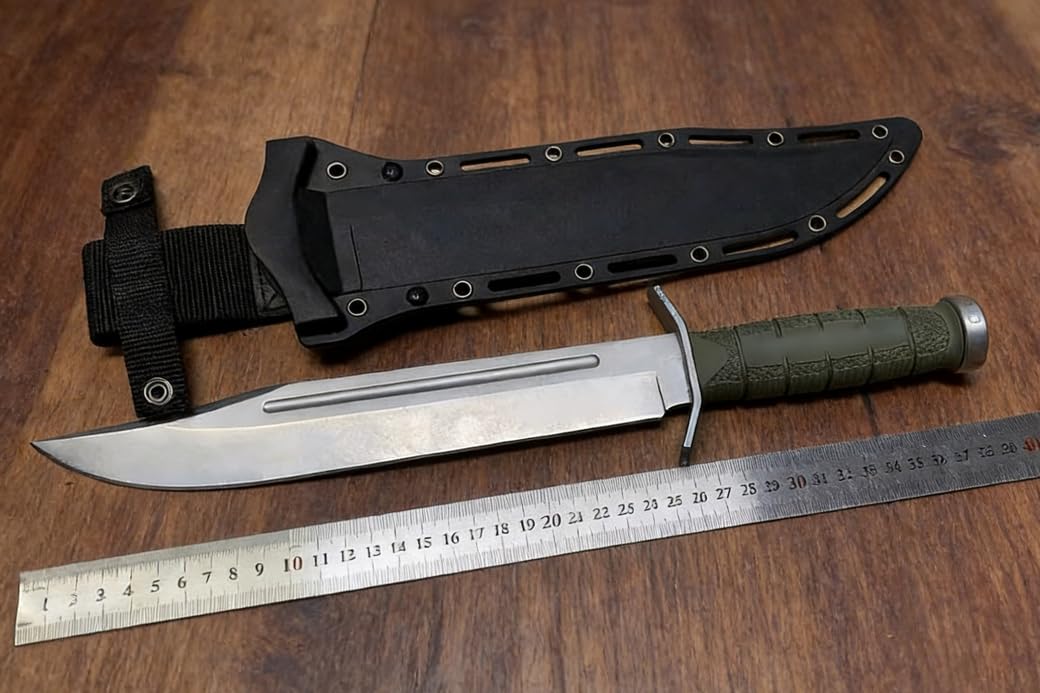 Generico TEERMA XP3 Forgiatura integrata fixed blade Coltello multiuso, Utilizzato principalmente per campeggio, caccia, pesca, esplorazione della giungla, escursionismo
