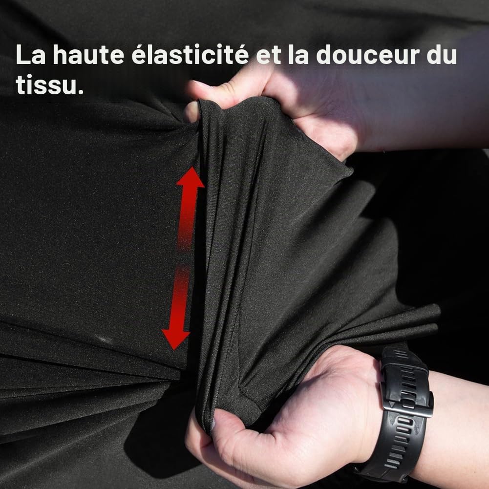 Erato Couverture de Moto Intérieur Housse Élastique Stretch 295x109x140 cm