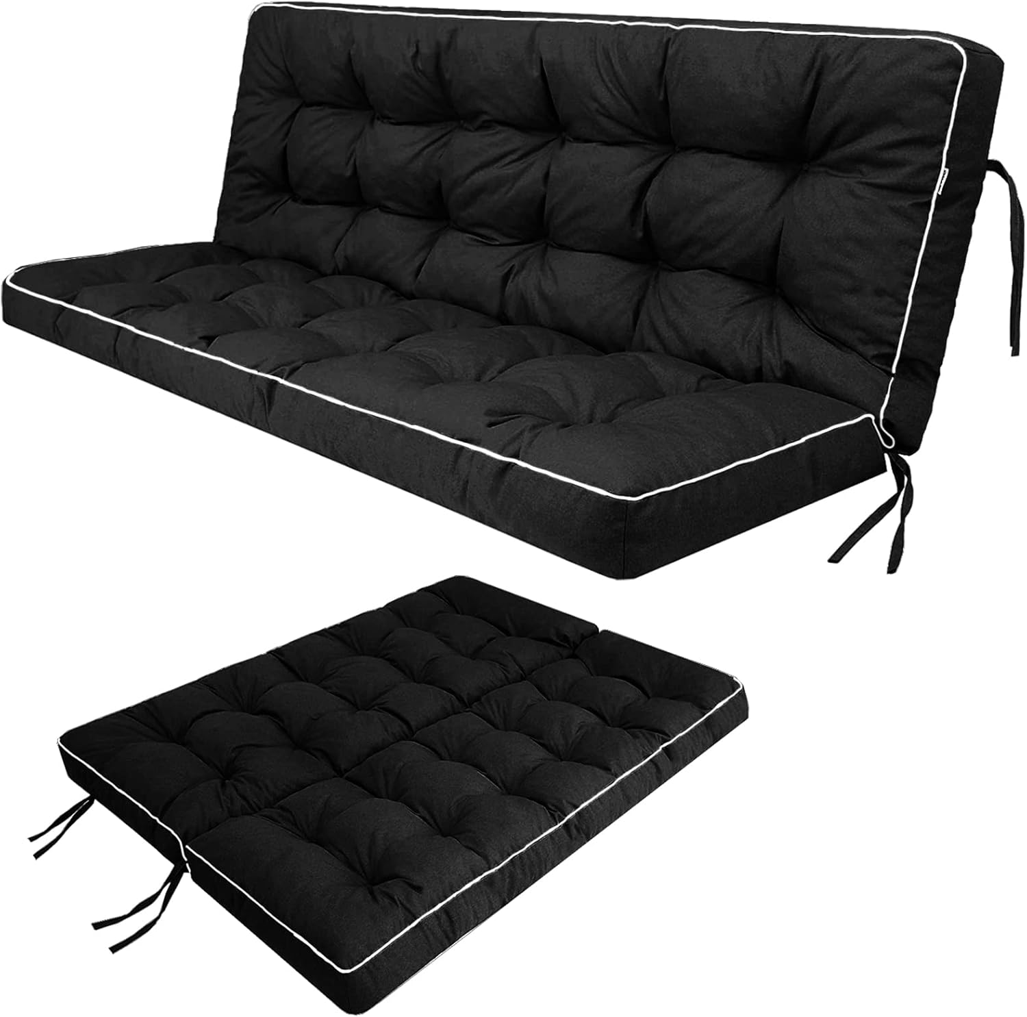 Zacammy Swing Cushions 3 Seater Replacement, Bench Cushions