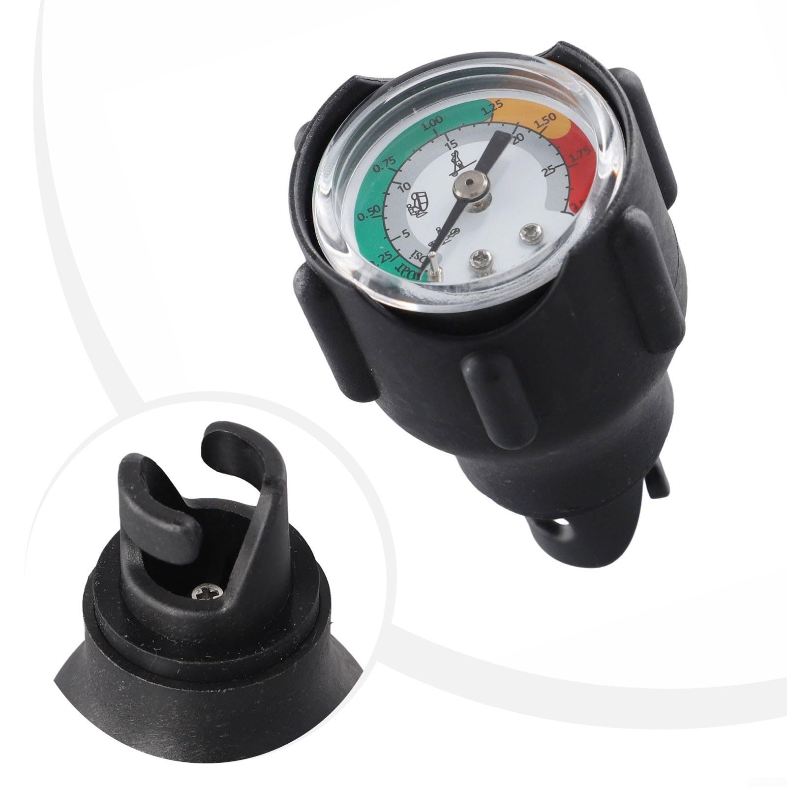 Barometro gonfiabile a doppia pressione (30 psi/2 bar), compatto e facile da trasportare