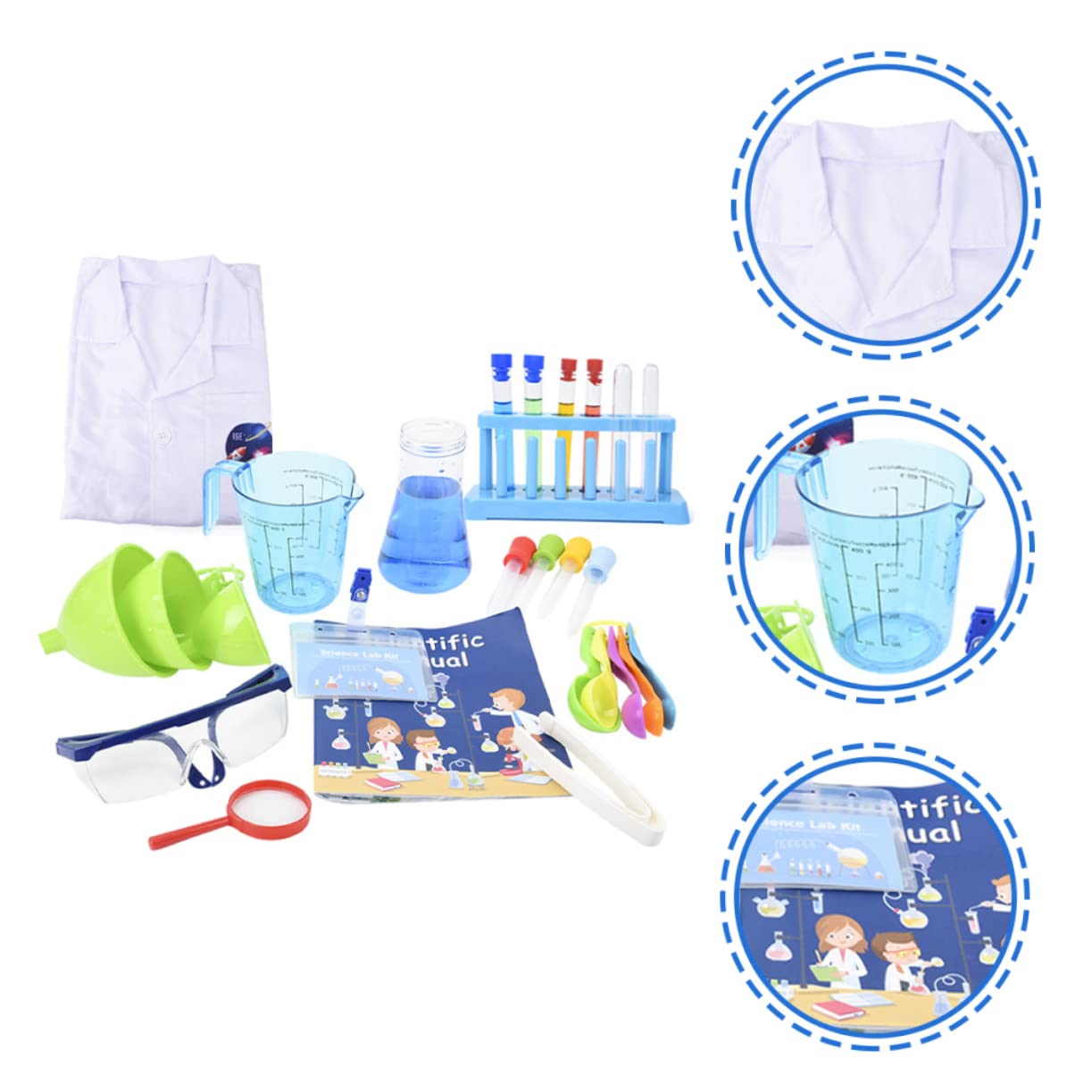 Kit de Experimentos Científicos para Niños de Plástico | Juego de Laboratorio Educativo, para Niños y Niñas, Pieza Única, Resistente a Roturas Color Aleatorio