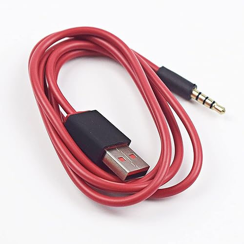 Cable de carga de estudio USB a 0.138 in, cable de repuesto compatible con auriculares Beats by Dre Studio Wirelessd