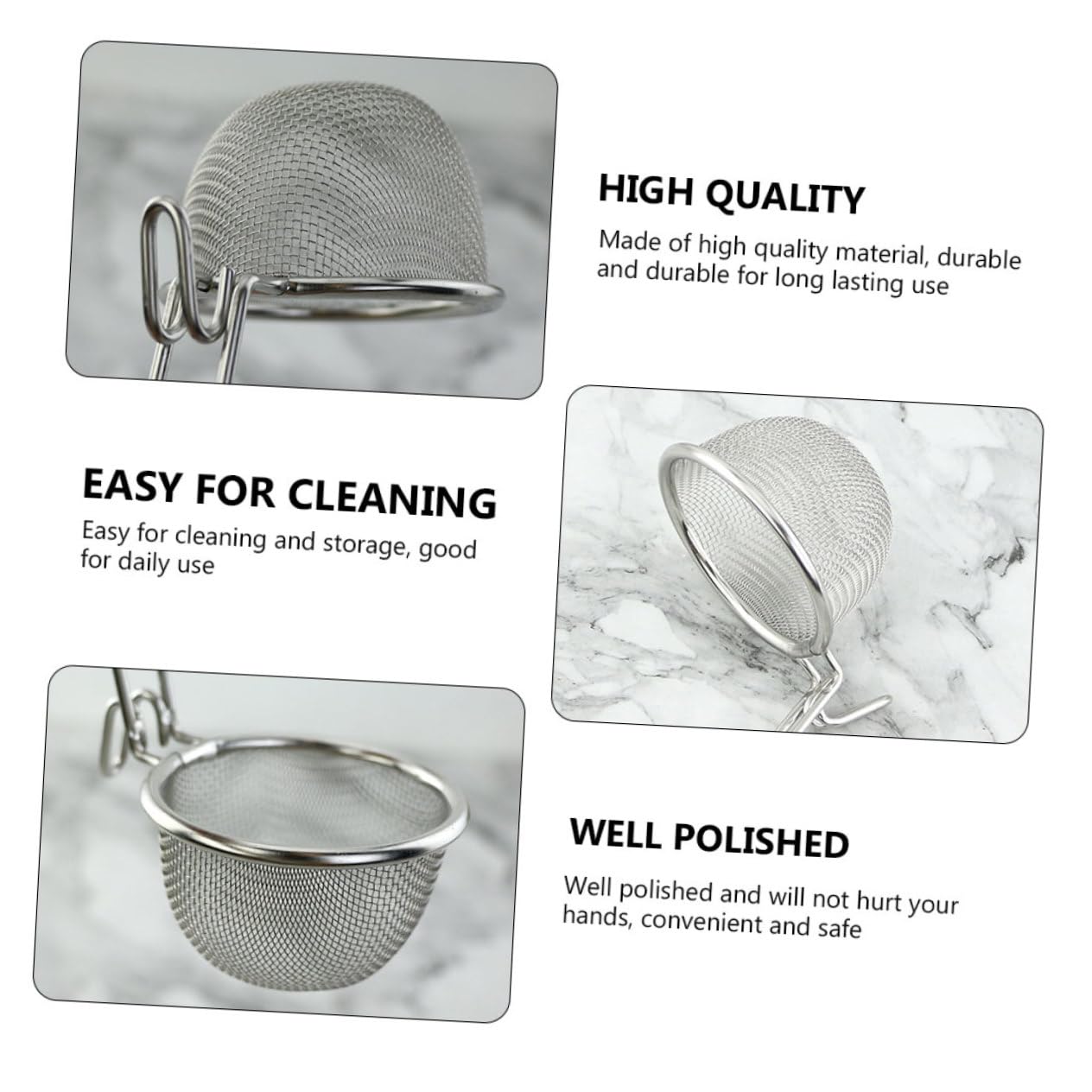 MAGICLULU 1pièce Passoire Maille Acier Inoxydable Pour Cuisine Outil Pratique Et Léger Pour Familles Et Restaurants
