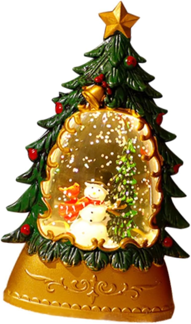 High Heel 14.6cm Christmas Tree Lantern Night Light Desk Lamp Xmas Tabletop Ornament, A High Heel