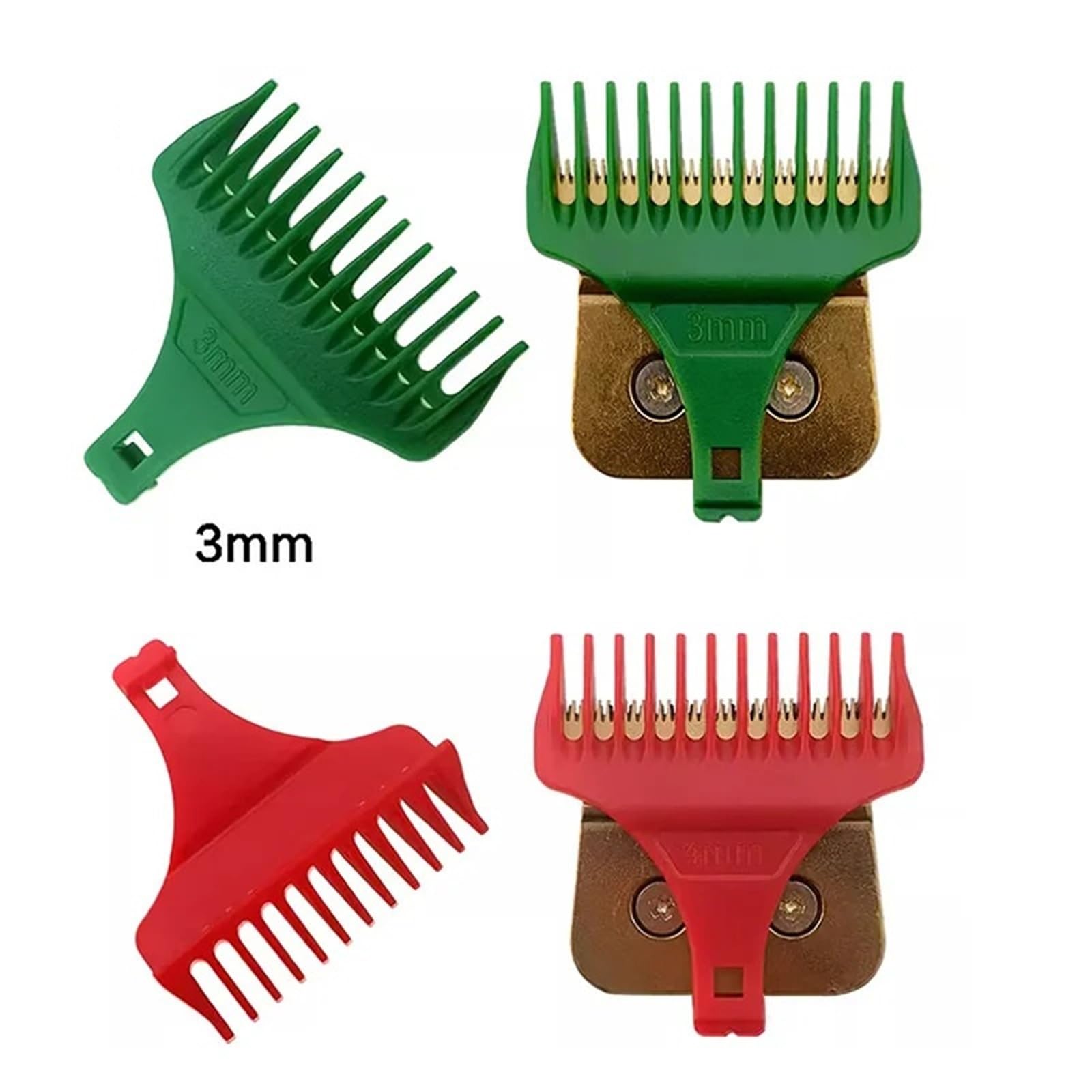 6/8 piezas para recortadora de pelo de 1/2/3/6/9 mm, peine de límite universal, accesorios de peluquería (6 unidades, enchufe B)