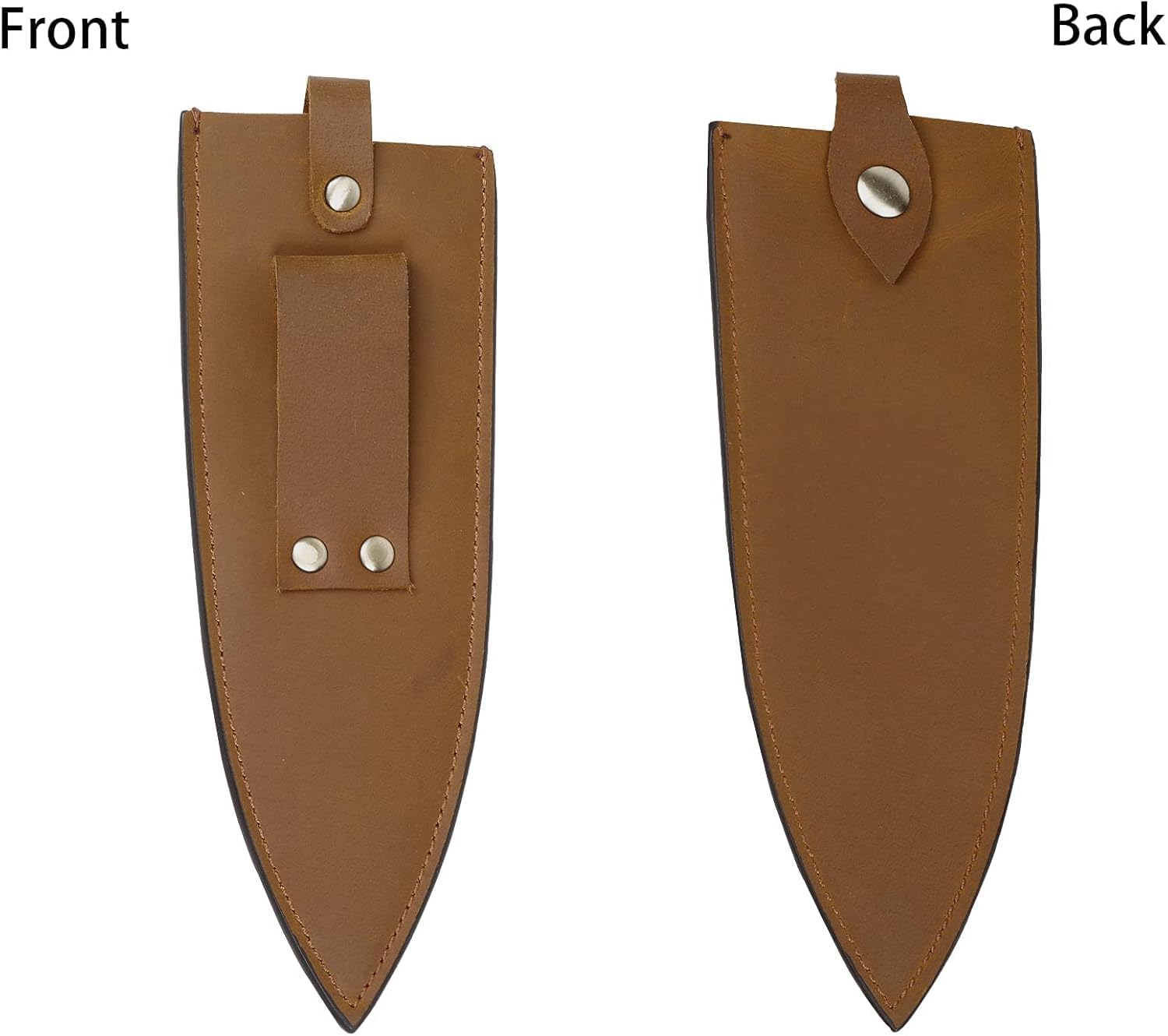 Funda de cuero vacuno para cuchillo, protector de cuchillo de chef de 8 pulgadas, funda de cuero para cuchillos al aire libre para camping, cocina, cocina al aire libre, funda de cuchillo de carne de