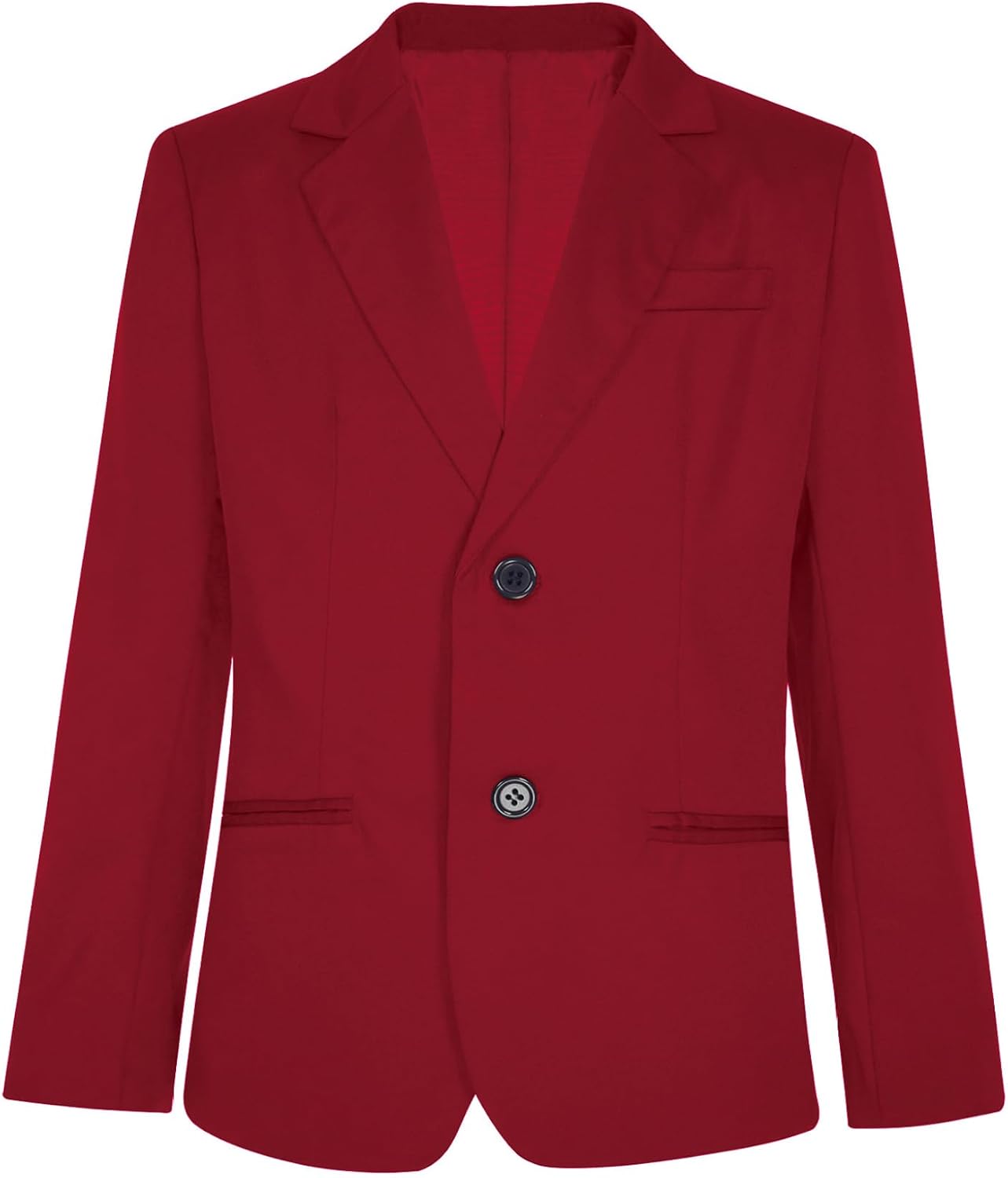 Kids Boys Fit Sport Blazer Long Sleeve Formal Dress Suit Jacket Single Breasted Outerwear for Evening Party Gown