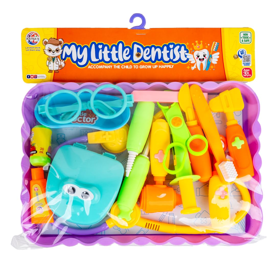 See full amazon price history chart for Ratnas My Little Dentist Play Set for Kids with 17 Instruments & Accessories, Doctor Set for Kids Pretend Play Toys | A Perfect Role Play Toys for Kids 3+ Years Ratnas My Little Dentist Play Set for Kids with 17 Instruments & Accessories, Doctor Set for Kids Pretend Play Toys | A Perfect Role Play Toys for Kids 3+ Years (B0DD44QH53) Amazon Price History, Amazon Price Tracker