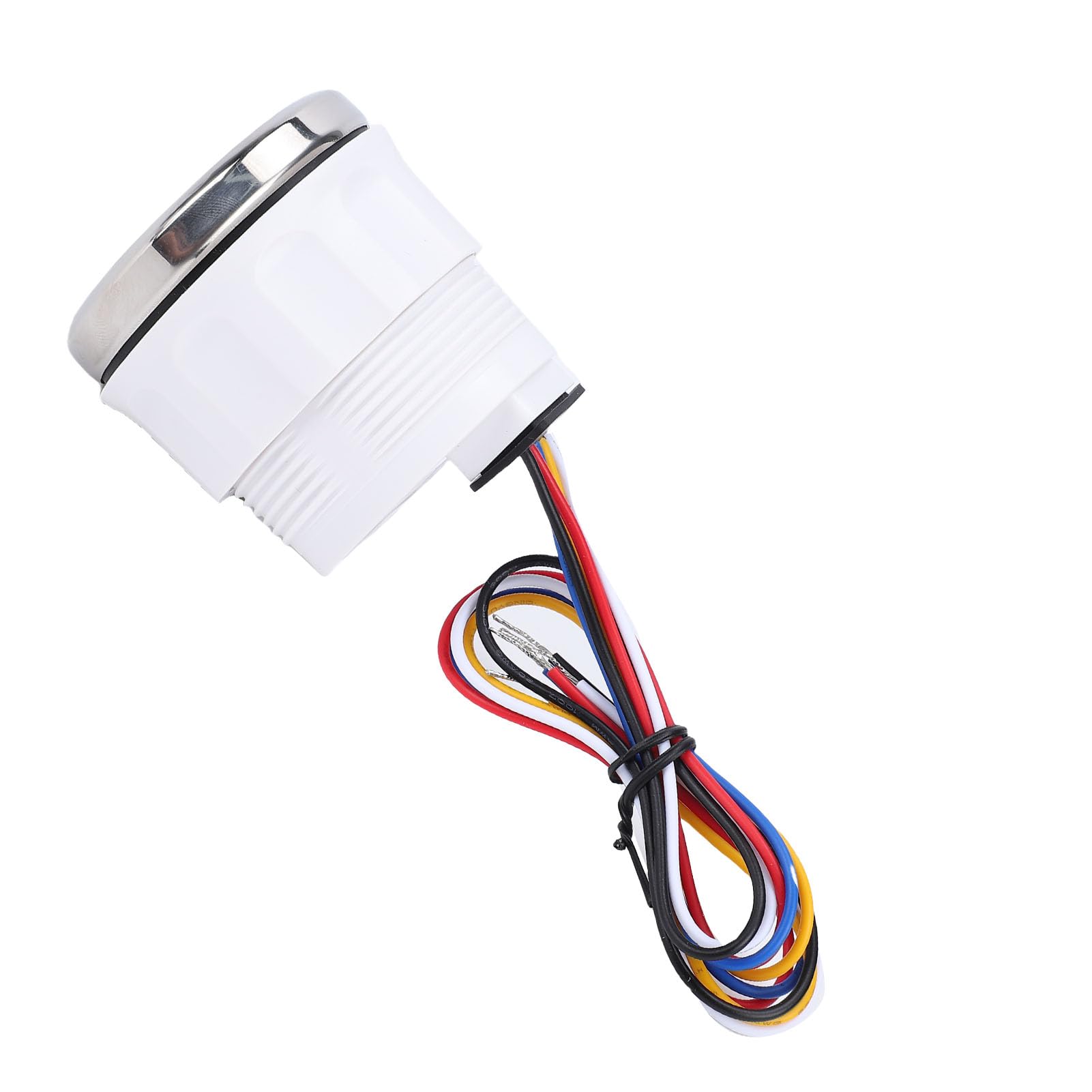 Yctze Misuratore Digitale del Livello Dell'acqua delle Acque Reflue 2 in 1 da 52 Mm Misuratore Compatto del Serbatoio Dell'acqua a Doppia Funzione per Veicoli Marini (Quadrante nero Lunetta