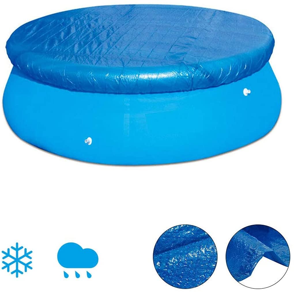 Pool Cover, Rahmen Wasserdicht Poolabdeckung Easy Set Staubdicht Pool Protector Poolabdeckplane für Familien-Pool Planschbecken und Outdoor-Villa Garten (183cm(6ft))