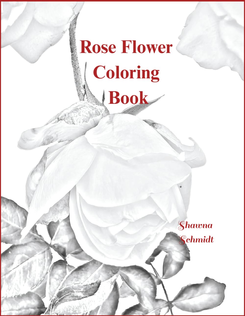 Rose Flower Coloring Book