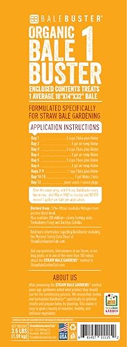 Miniatura 3 de BaleBuster1 Fórmula de acondicionamiento de pacas 100% orgánica para una preparación de pacas para plantación de jardín de pacas de paja y huerto