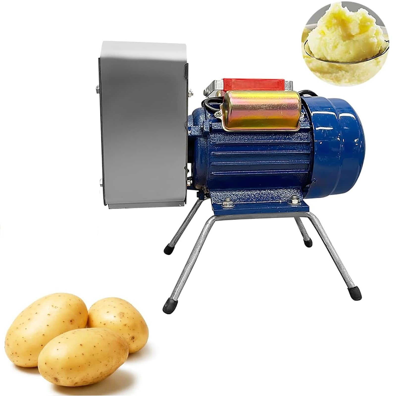 MObyat Presse-purée en Acier Inoxydable 750 W, Presse-purée Électrique, Efficacité De Production : 20-30 Kg/h/purée Rapide, Utilisé pour Faire De La Purée De Pommes De Terre