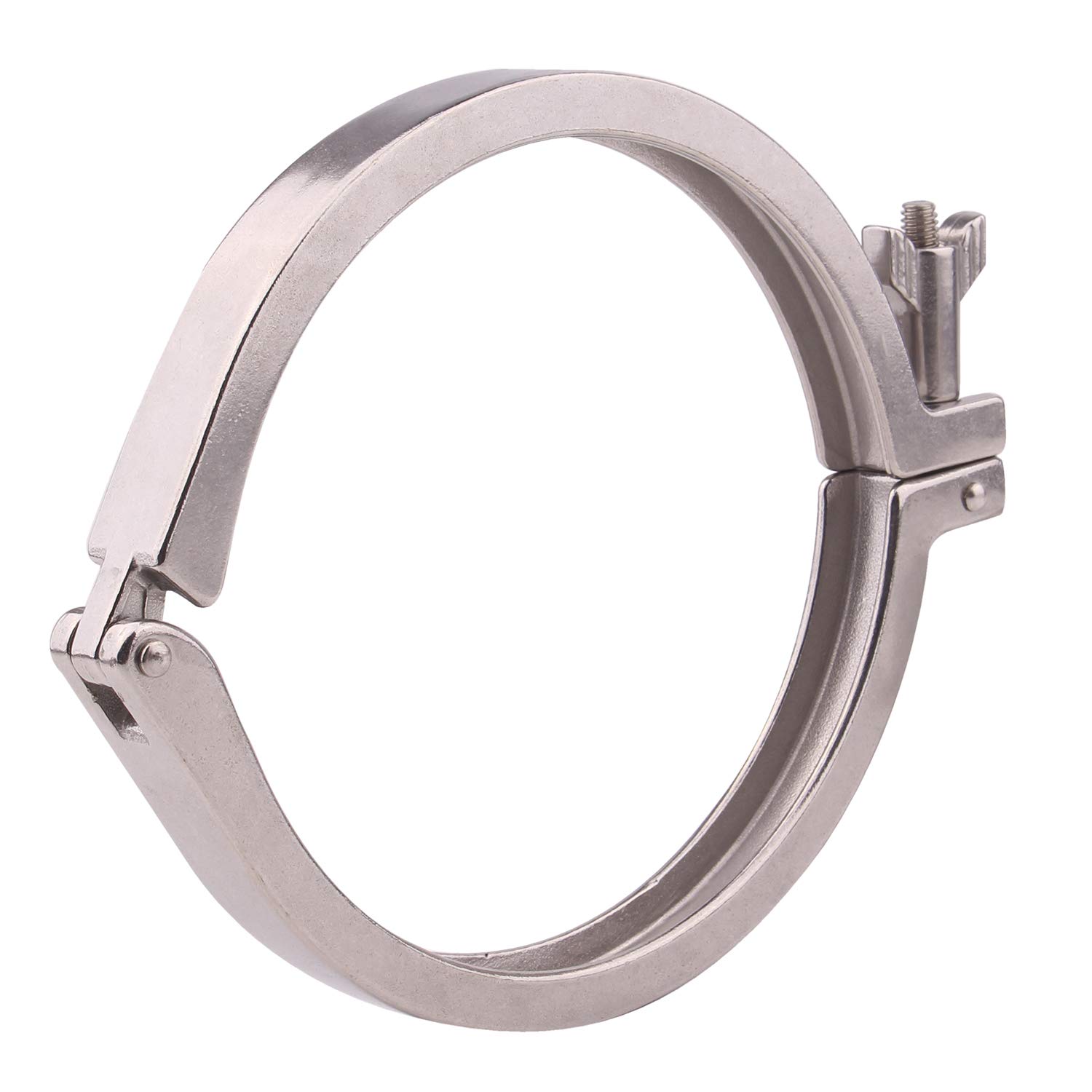 DERNORD Stainless Steel Sanitary Clamp Single Pin Tri Clamps Clover (Tube OD: 6")
