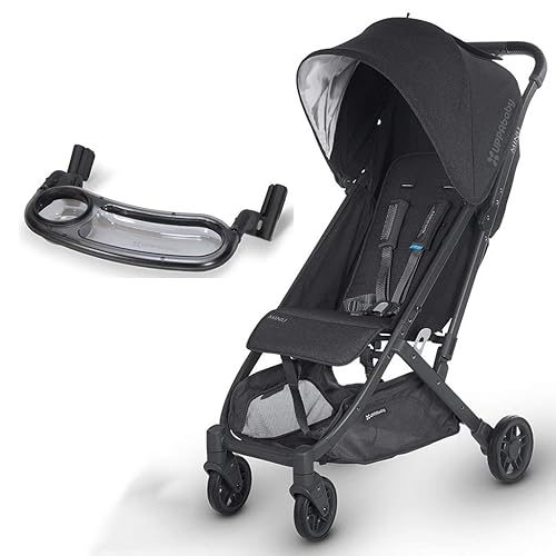 Miniatura 1 de UPPAbaby Minu Cochecito Ryan Teal MelangeSilverSaddle Leather  Bandeja para aperitivos para Minu DEVIN (gris claro melange/plata/cuero castaño),