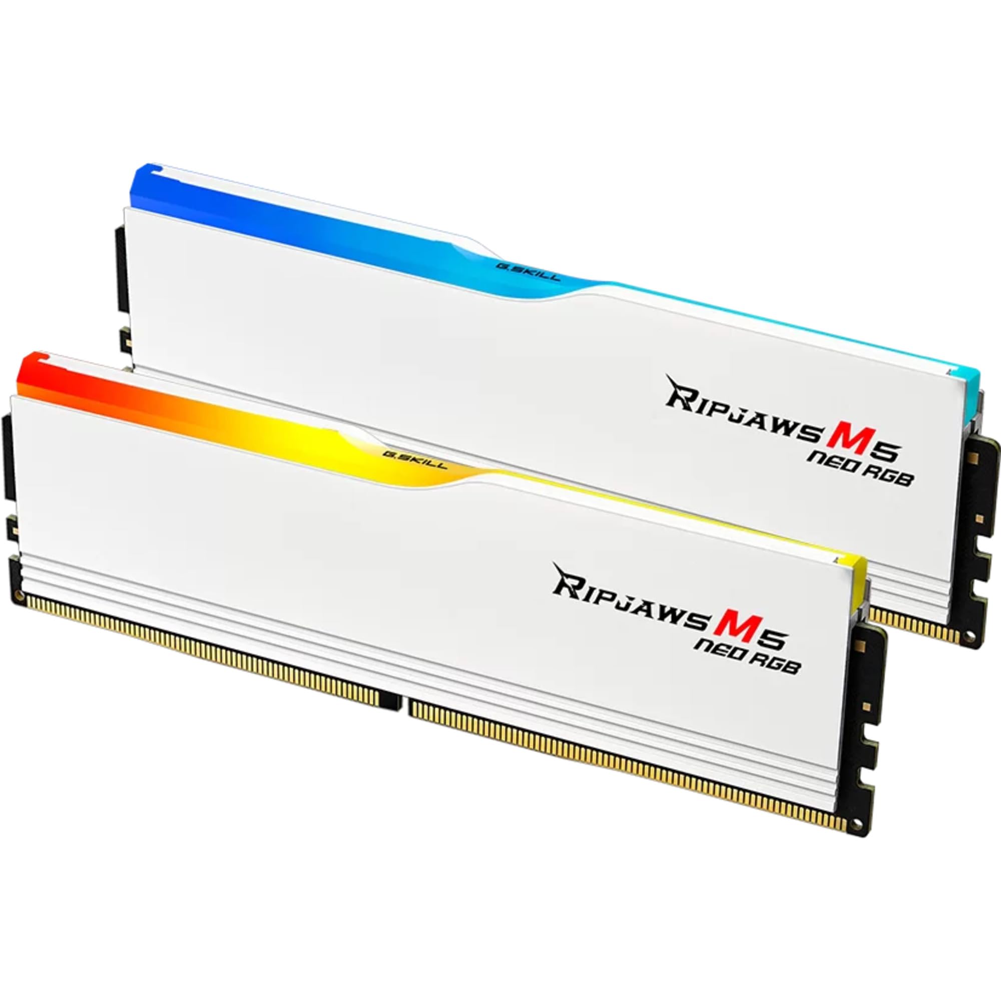 G.Skill Ripjaws M5 Neo RGB (AMD EXPO) 32 GB (2 x 16 GB) DDR5 6000 MHz CL36-36-36-96 1,35 V pamięć stacjonarna RAM, F5-6000J3636F16GX2-RM5NRW, biały