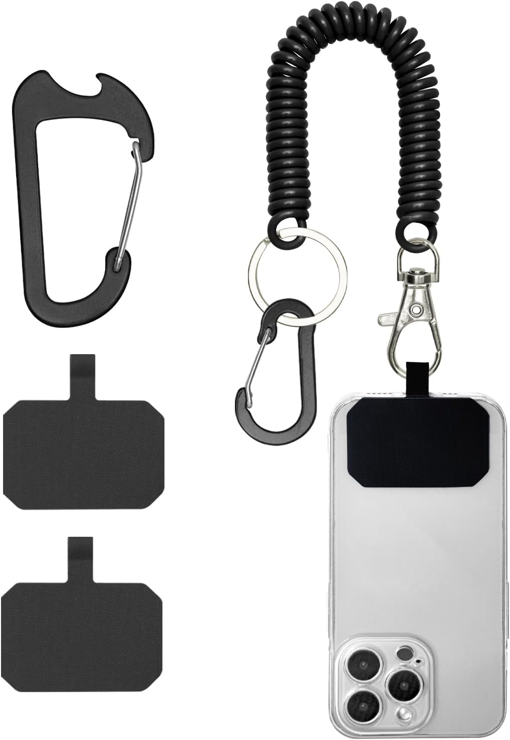 Phone Lanyard Anti Theft ClutchLoop Anti-Theft Phone Tether - Retractable  Steel Cable W/Universal Anchor Phone Tether Tab
