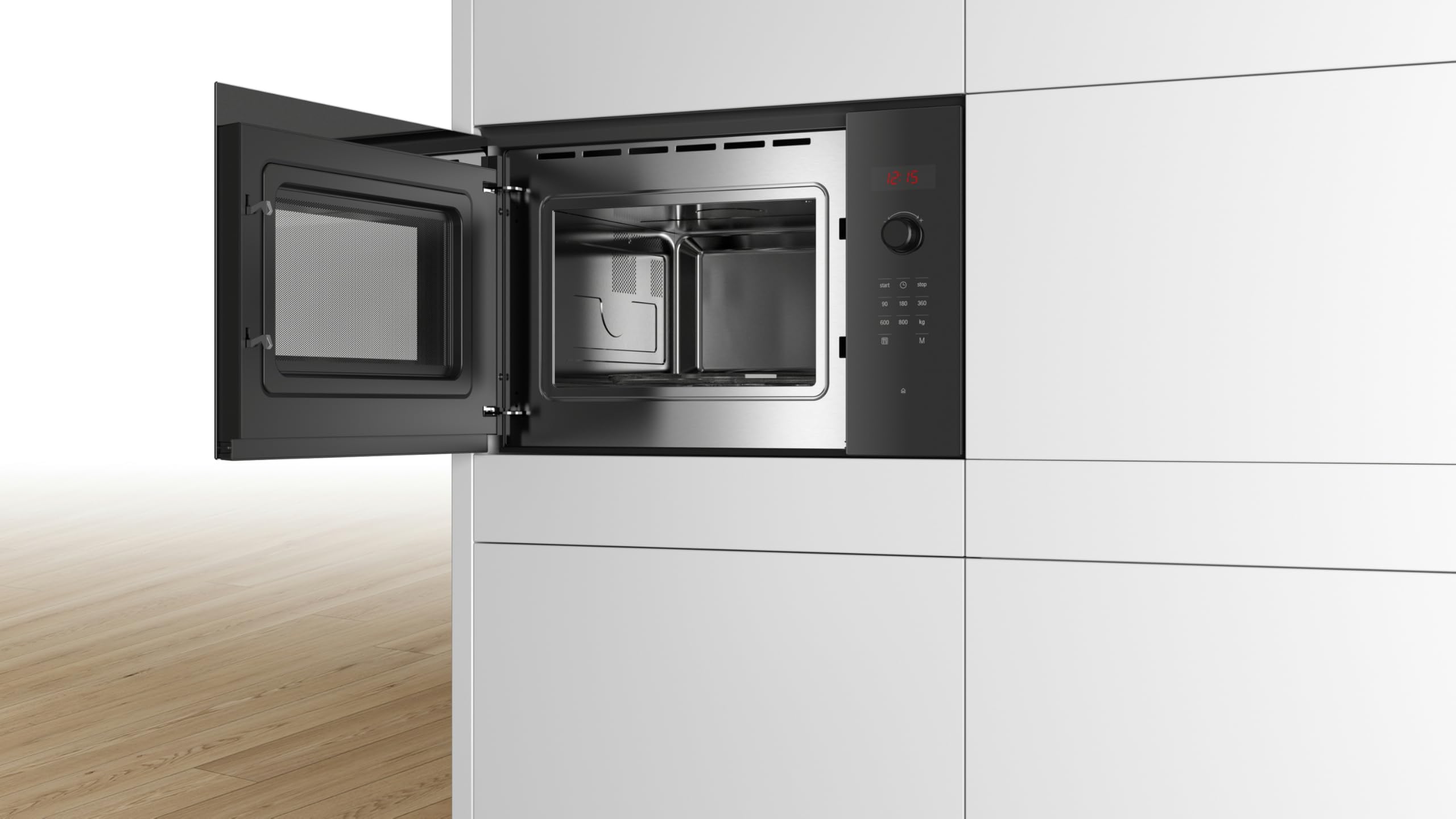 Forno A Microonde Singolo Da Incasso - Bosch Ser4 - Bfl523mb1f - Nero - 7 Programmi Automatici - 38,2 X 59,4 X 31,7 cm