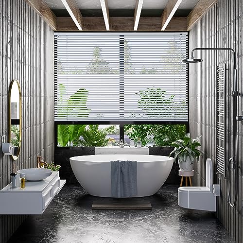Sekey Klemmfix-Jalousie für Fenster freihängend, 25mm Alu-Lamellen, mit Bohren, inklusive Montagematerial Aluminium-Jalousie ohne Bohren… – Ansicht 4