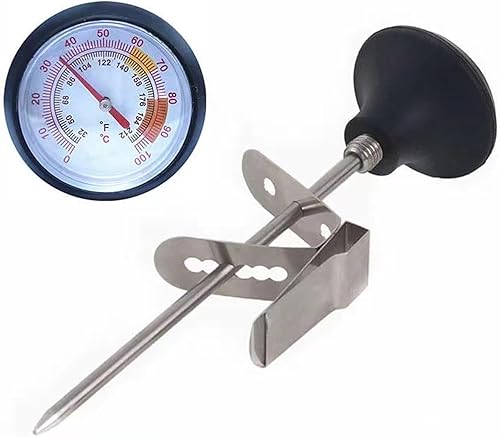 Termómetro de espuma de leche para café, chocolate, capuchino, espuma de leche espumosa, termómetro de acero inoxidable, bolígrafo de arte con leche