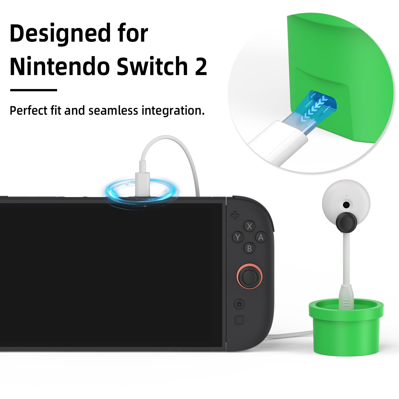 Camera for Nintendo Switch 2, Plant Video Camera for Game Chat