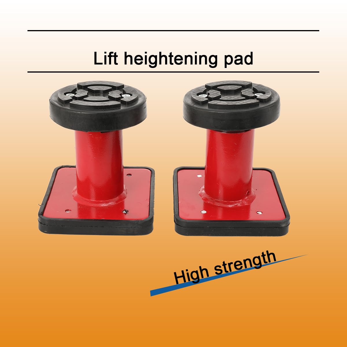 2 Stück Drehteller Tragarmteller, 15-23cm Höhe Verstellbar Gummiteller Hebebühne Aufnahmeteller Gummiauflage Nussbaum für Hebebühnen Pkw SUVs LKW, 140 × 150mm Lift-Erhöhungspad