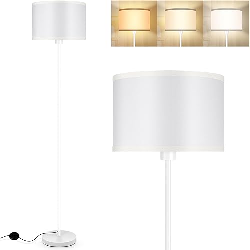 Miniatura 11 de Lámpara de pie dorada, lámpara de pie pequeña, lámparas de 58 pulgadas de alto con pantalla beige, lámpara de poste simple para dormitorio, dorado +