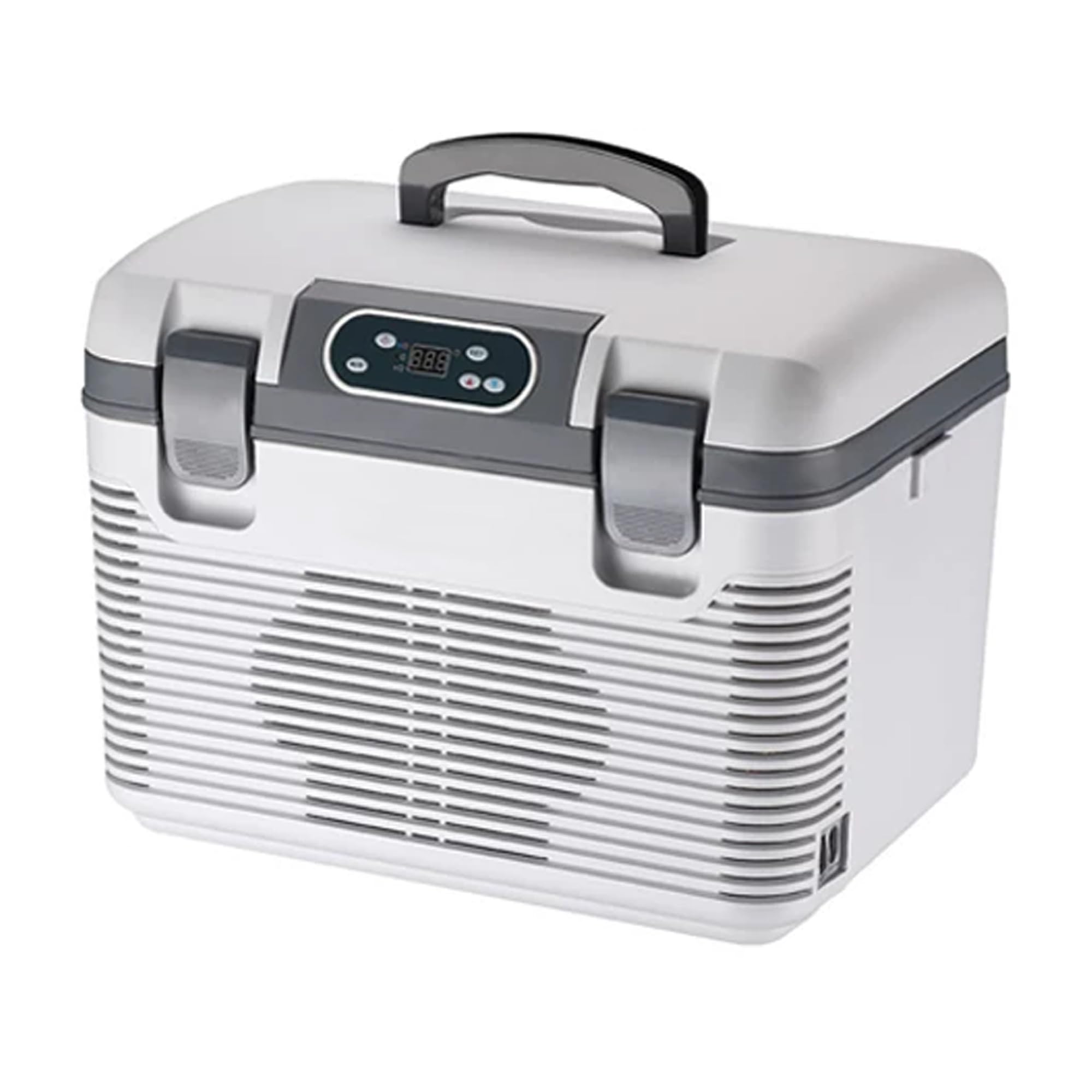 Frigo Portatile 19L 12V/24V, Freddo Caldo Per Camion Casa Auto | Raffreddamento e riscaldamento a doppio nucleo, -10°C/+65°C, 35 dB: ideale per auto, campeggio e casa(24V+220V)