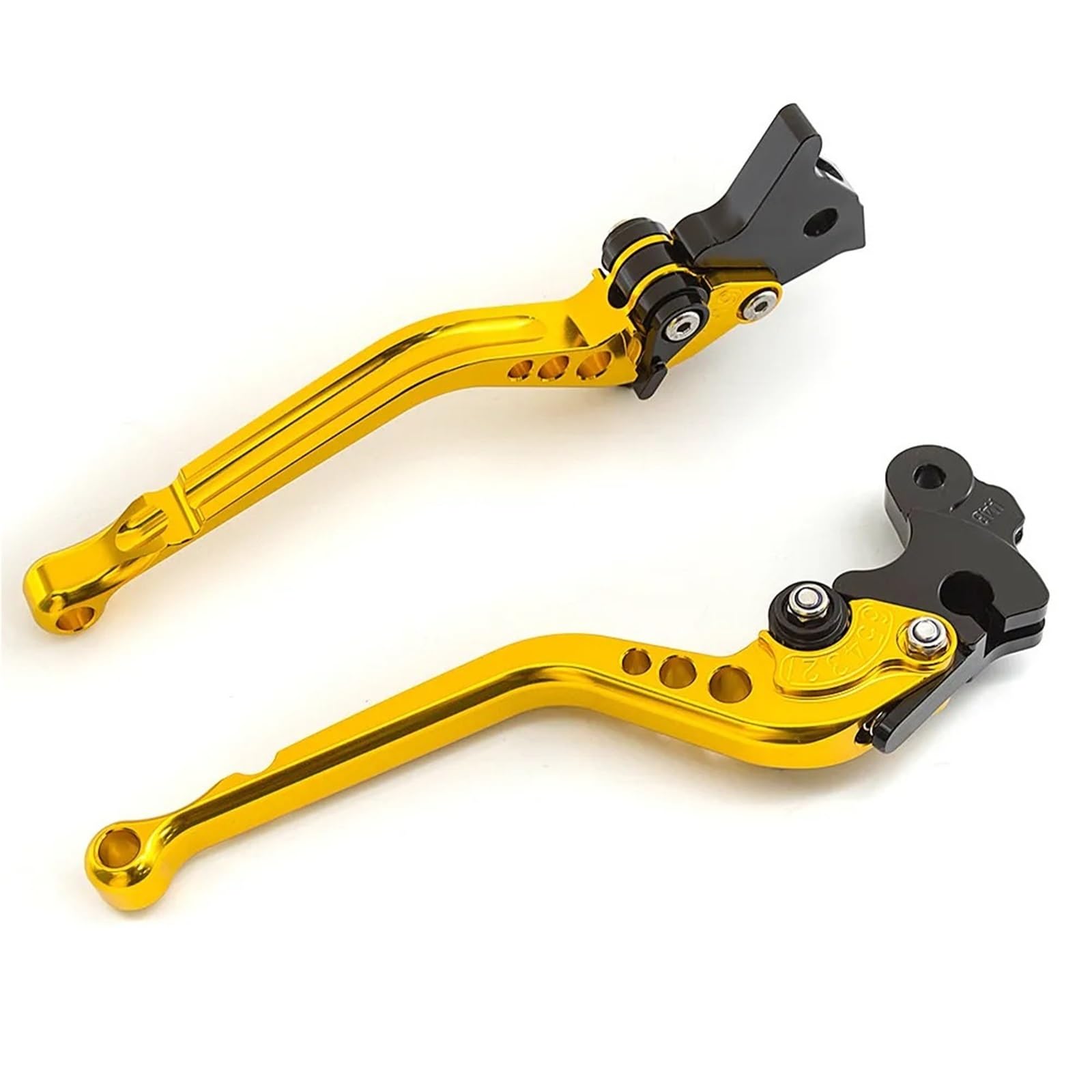 Pdaazvg 177Mm Gold Brake Lever Handle For Kawasaki For Zx10r Zx 10R Zx-10R Z1000 Z1000sx Z750r Zx6r/636 2006-2018 Motorcycle Adjustable Brake Clutch Lever Motorcycle Lever Blades(177Mm Gold)