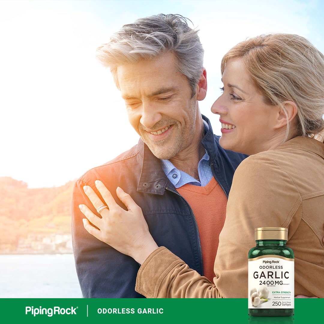 Piping Rock Odorless Garlic Softgels | 250 Count — Amazon image 5