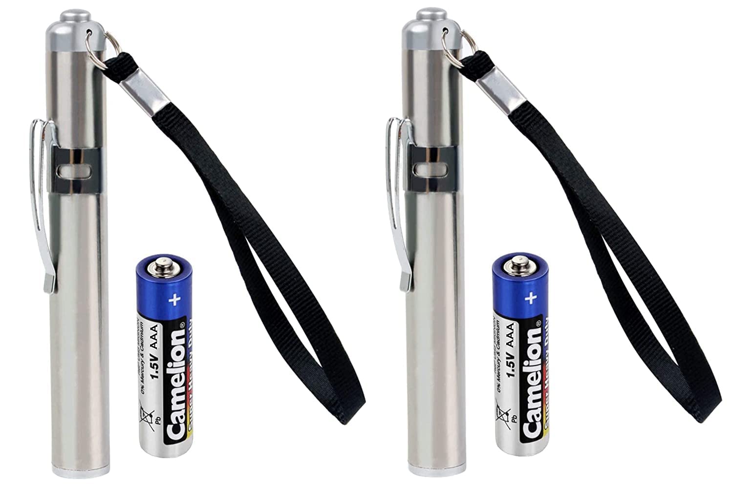 Magicwand Round Moon Shaped Light Aluminium Alloy Torch with Convex CREE Led (Moon Clip Pack of 2)